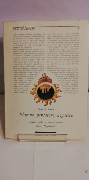PLATONE PENSATORE NEGATIVO