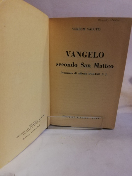 VANGELO SECONDO MATTEO.