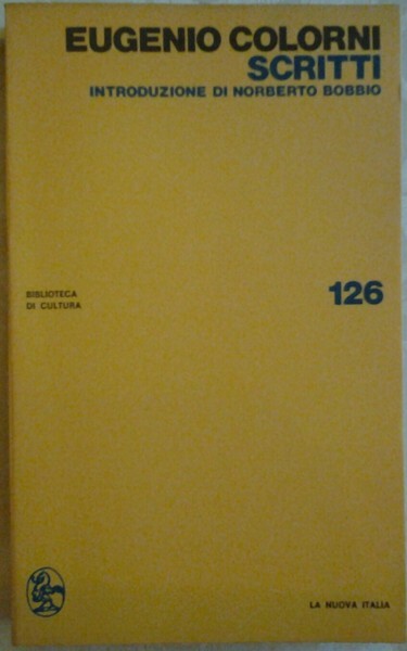 SCRITTI. - Introduzione di Norberto Bobbio.
