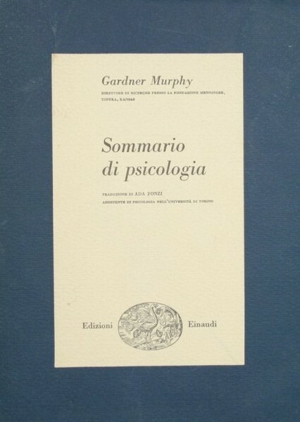 SOMMARIO DI PSICOLOGIA.