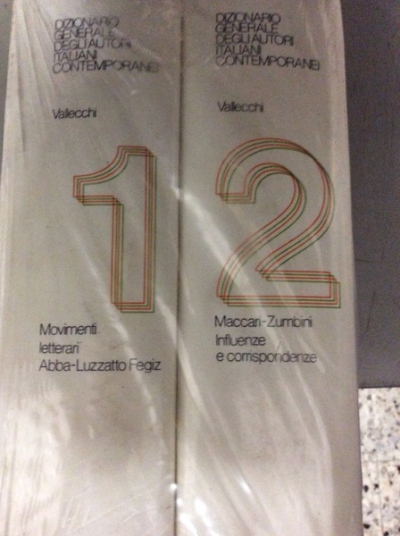 DIZIONARIO GENERALE DEGLI AUTORI ITALIANI CONTEMPORANEI. 2 Volumi.