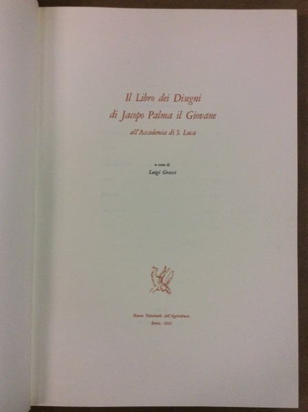 IL LIBRO DEI DISEGNI DI JACOPO PALMA IL GIOVANE. - …