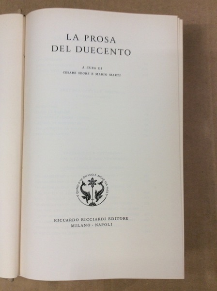 LA PROSA DEL DUECENTO.