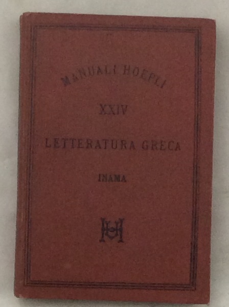 LETTERATURA GRECA. - Quinta edizione.