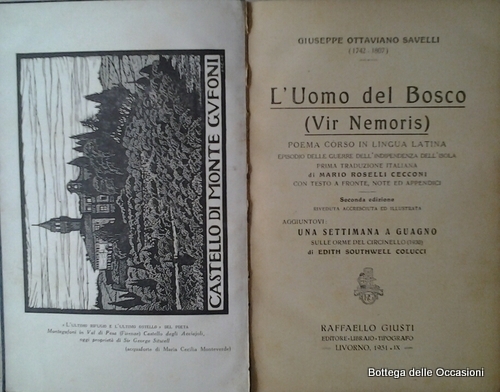 L'UOMO DEL BOSCO. - (Vir nemoris). Poema corso in lingua …