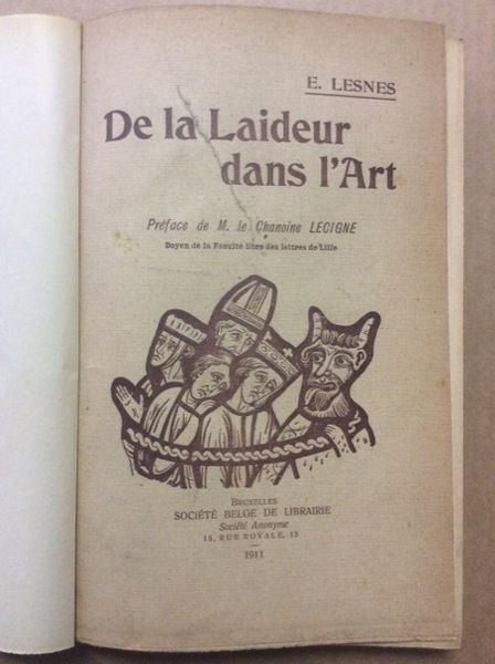 DE LA LAIDEUR DANS L'ART.