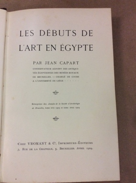 LES DEBUTS DE L'ART EN EGYPTE LES ORIGINES DE LA …