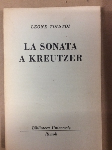LA SONATA A KREUTZER.