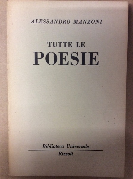 TUTTE LE POESIE.