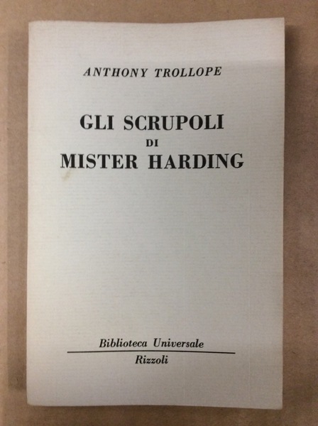 GLI SCRUPOLI DI MISTER HARDING.
