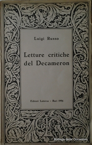 LETTURE CRITICHE DEL DECAMERON.