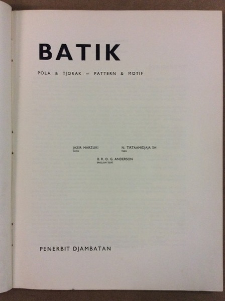 BATIK. POLA & TJORAK - PATTERN & MOTIF. - Photos …