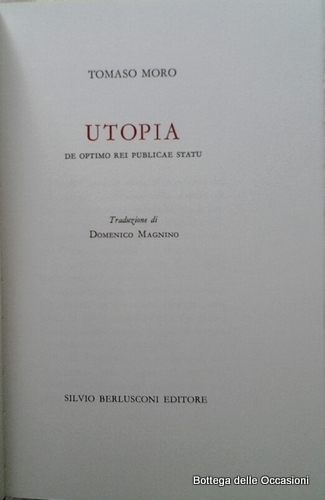 UTOPIA. DE OPTIMO REI PUBLICAE STATU.