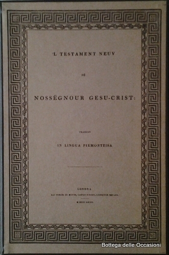 'L TESTAMENT NEUV DË NOSSËGNOUR GESU - CRIST: TRADOUT IN …