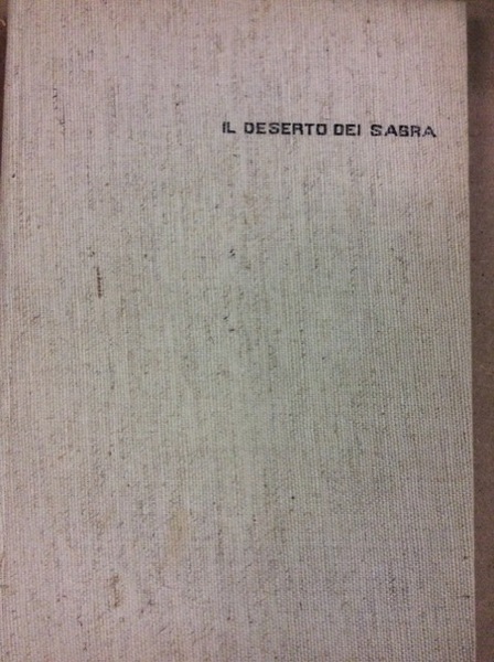 IL DESERTO DEI SABRA.