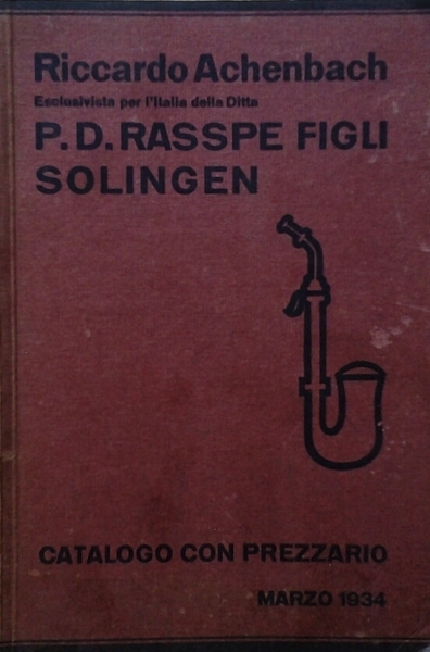 (PIPE). CATALOGO CON PREZZARIO 1934.