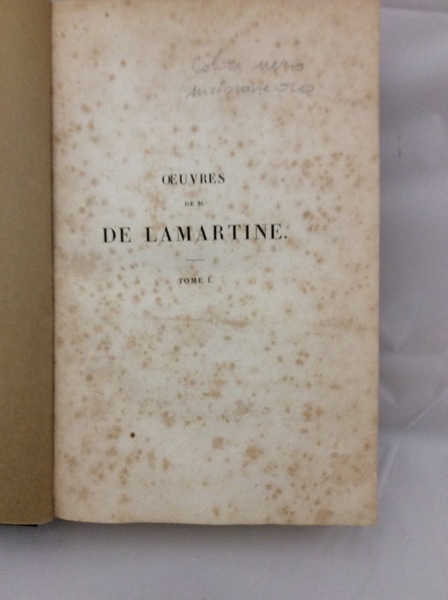 OEUVRES DE M. DE LAMARTINE (4 TOMES - COMPLET).