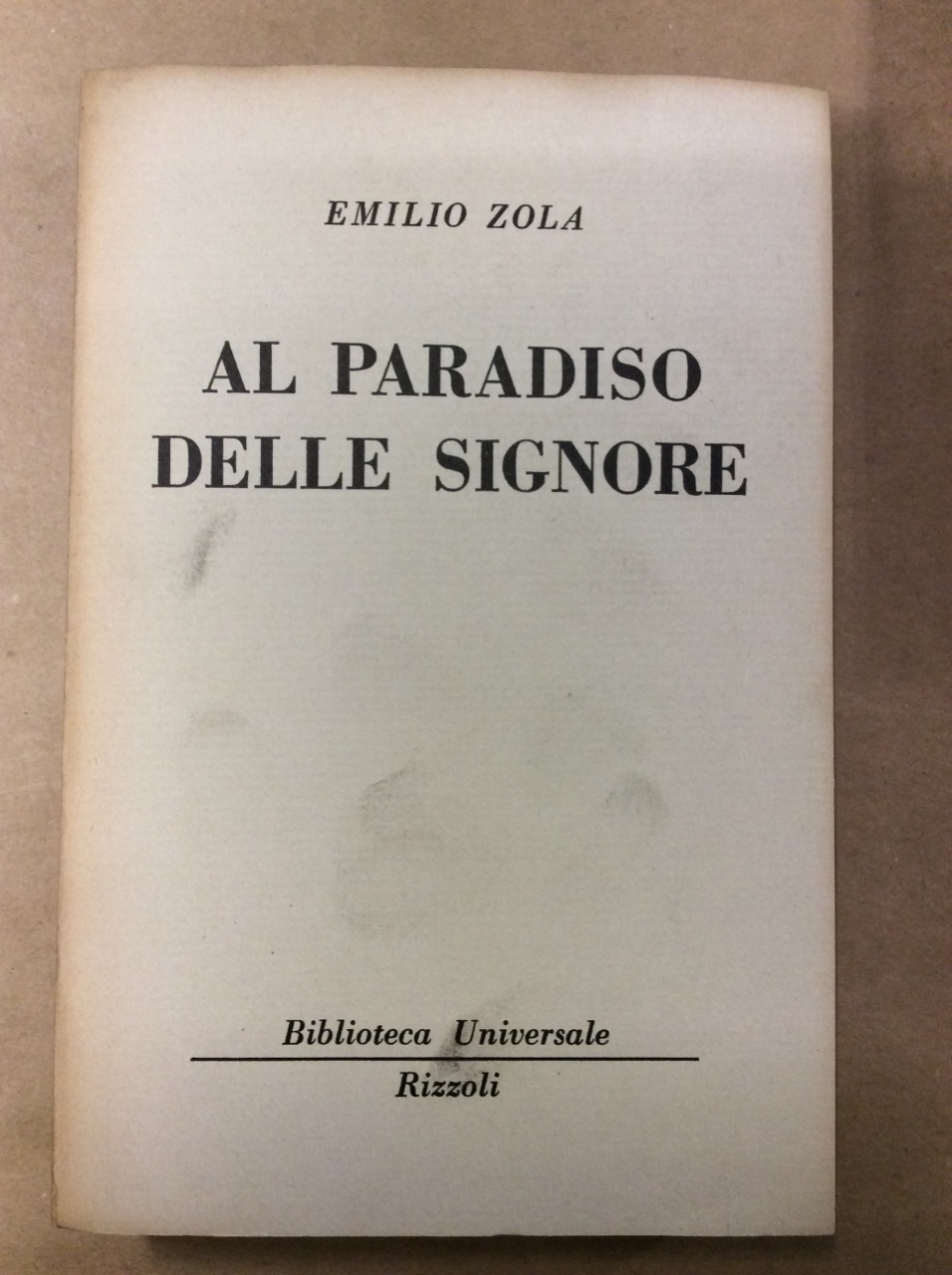 AL PARADISO DELLE SIGNORE.