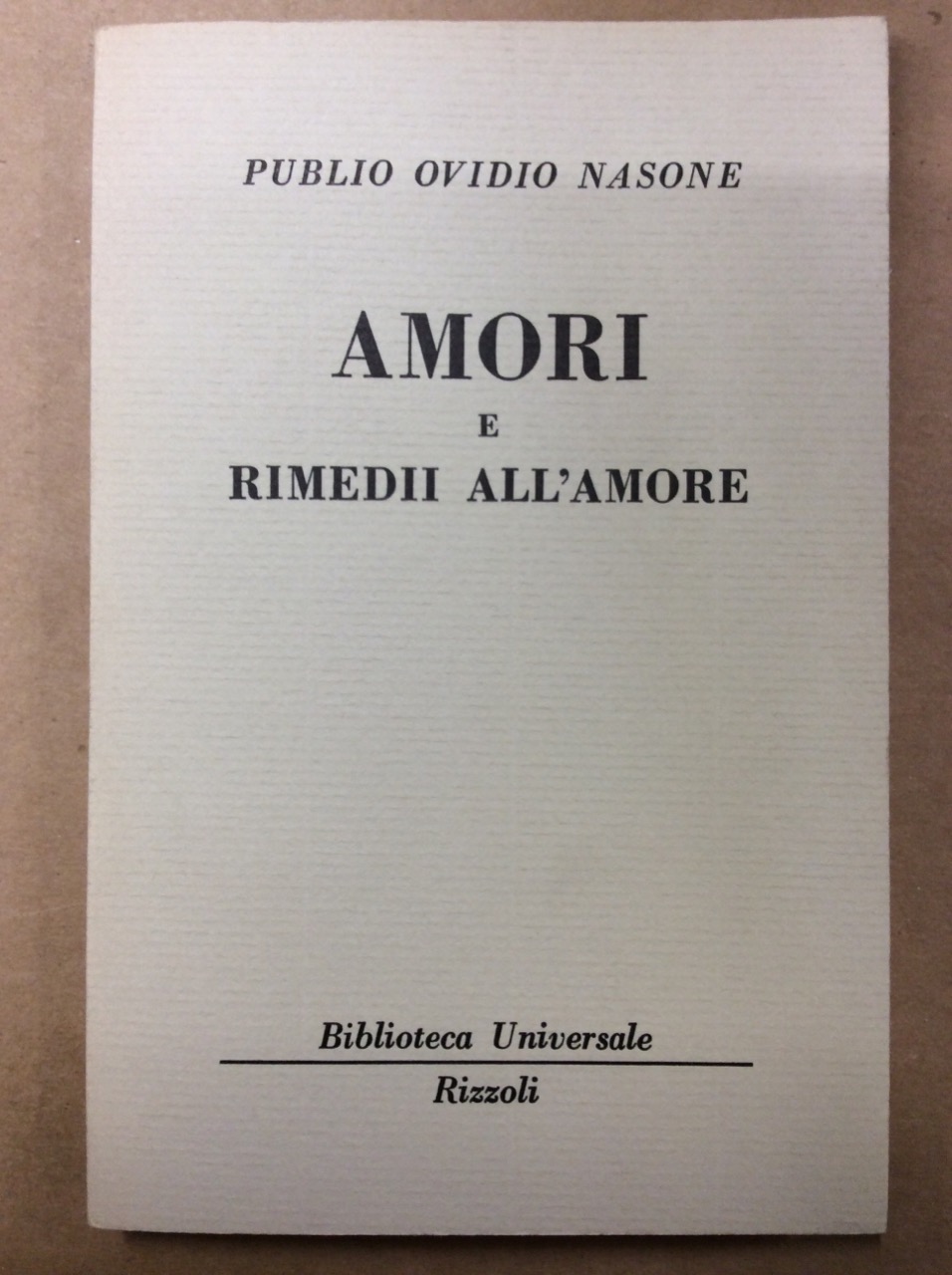 AMORI - RIMEDII ALL'AMORE.