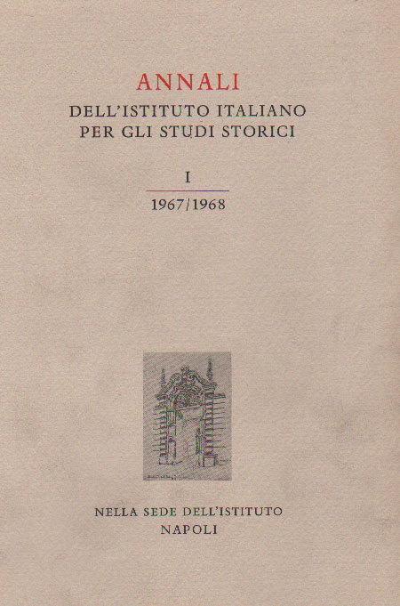 ANNALI DELL'ISTITUTO ITALIANO PER GLI STUDI STORICI. Volume II "1969/1970".