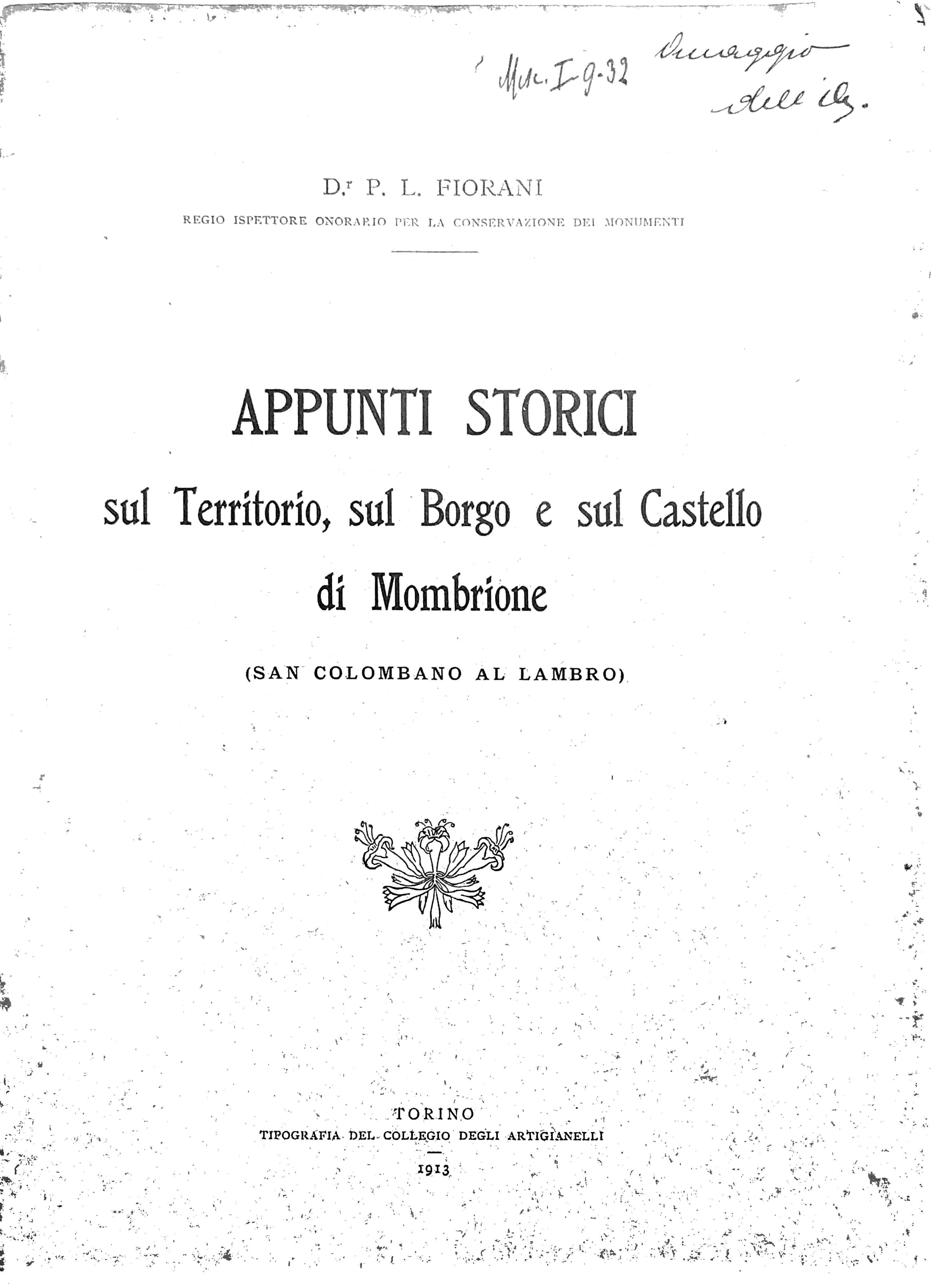 APPUNTI STORICI SUL TERRITORIO, SUL ORGO E SUL CASTELLLO DI …