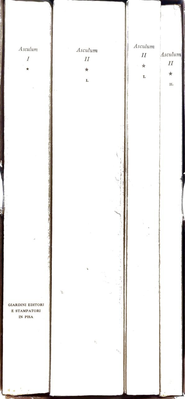 ASCULUM. 4 Volumi.