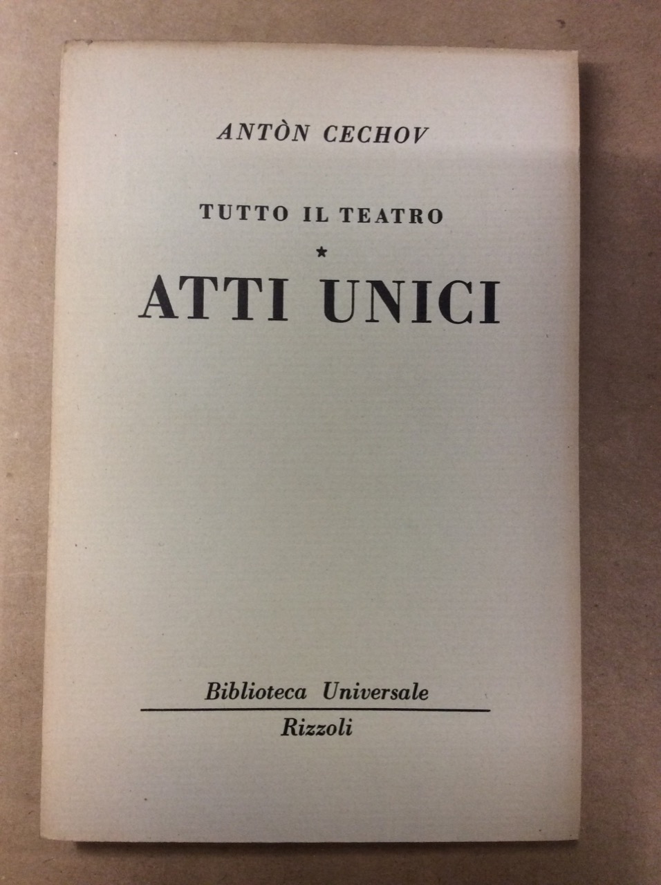 ATTI UNICI.
