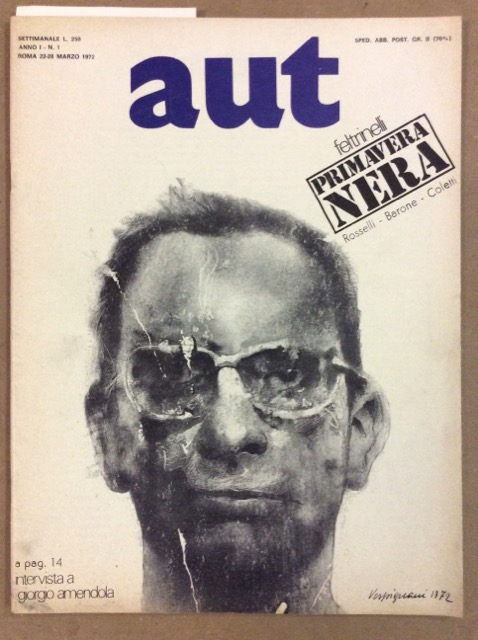 AUT. ANNO 1 NUMERO 1.