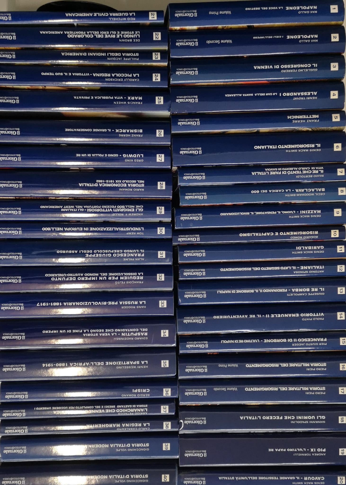 BIBLIOTECA STORICA. L'Ottocento. Serie Blu. 40 Volumi. Tutto il pubblicato.