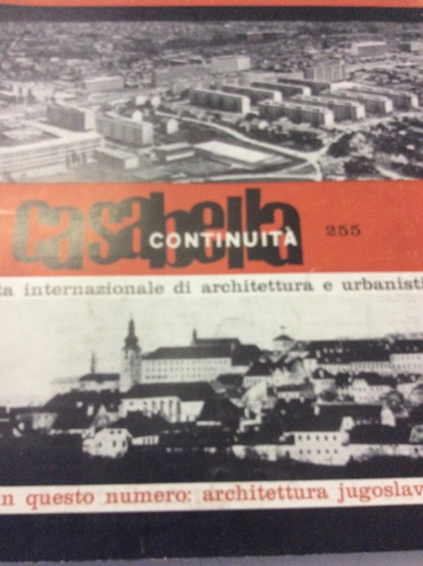 CASABELLA CONTINUITA'. Rivista internazionale di Architettura e Urbanistica N. 255. …