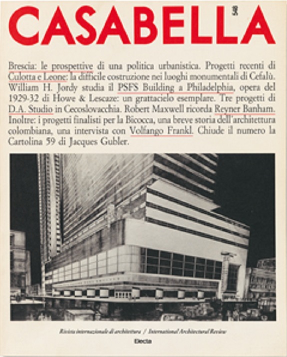 CASABELLA. Rivista internazionale di Architettura. N. 548. Luglio-Agosto 1988.