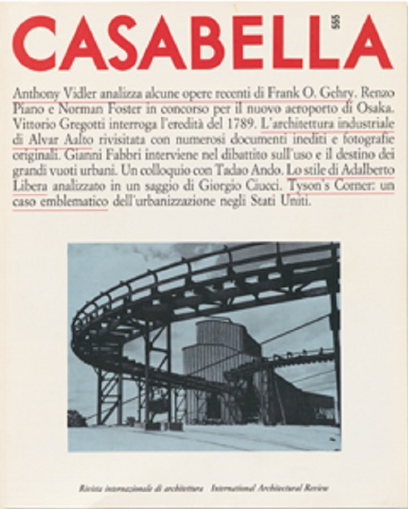 CASABELLA. Rivista internazionale di Architettura. N. 555. Marzo 1989.