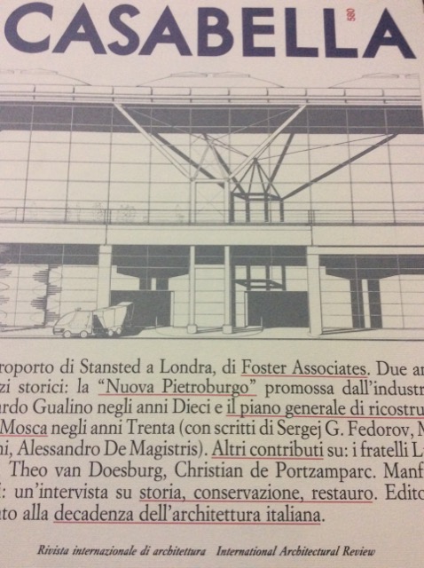 CASABELLA. Rivista internazionale di Architettura. N. 580. Giugno 1991.