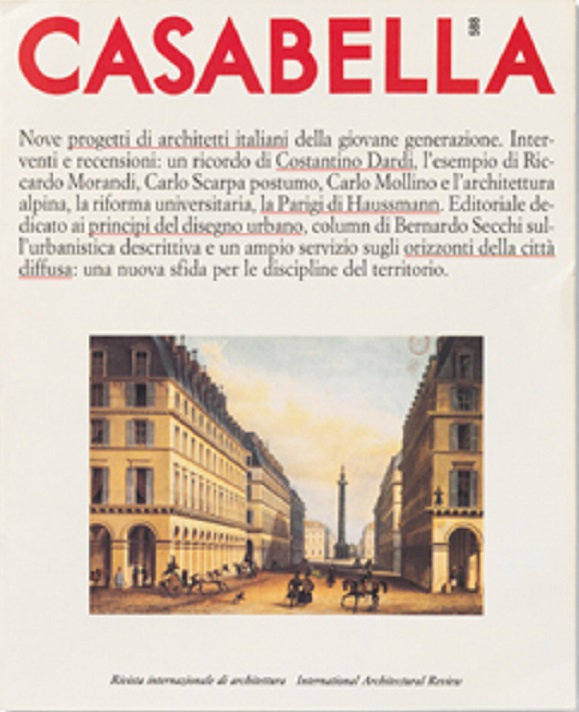 CASABELLA. Rivista internazionale di Architettura. N. 588. Marzo 1992.