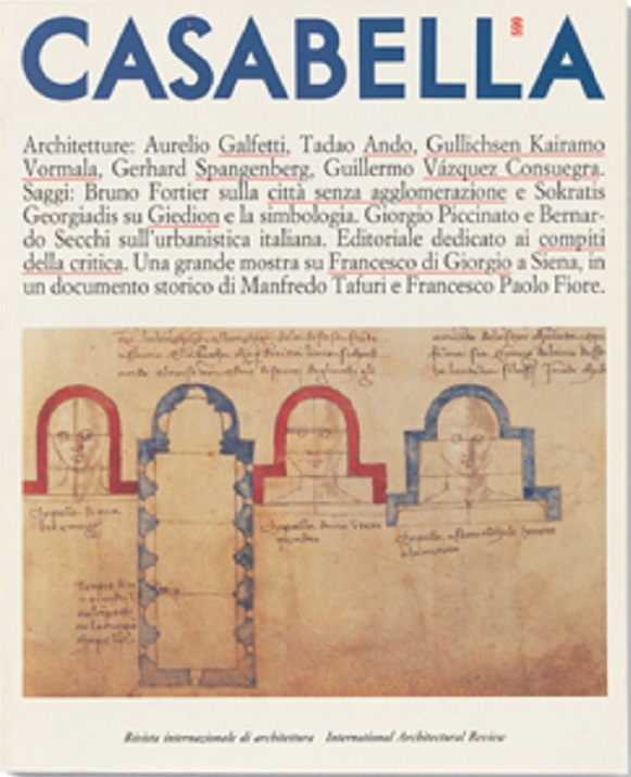 CASABELLA. Rivista internazionale di Architettura. N. 599. Marzo 1993.