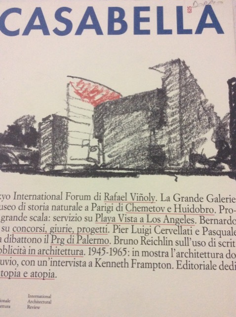 CASABELLA. Rivista internazionale di Architettura. N. 625. Luglio-Agosto 1995.
