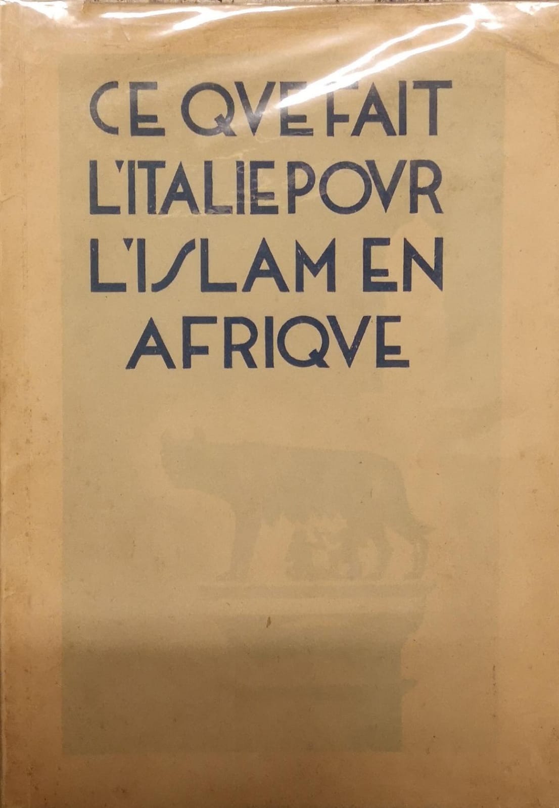 CE QUE FAIT L'ITALIE POUR L'ISLAM EN AFRIQUE.