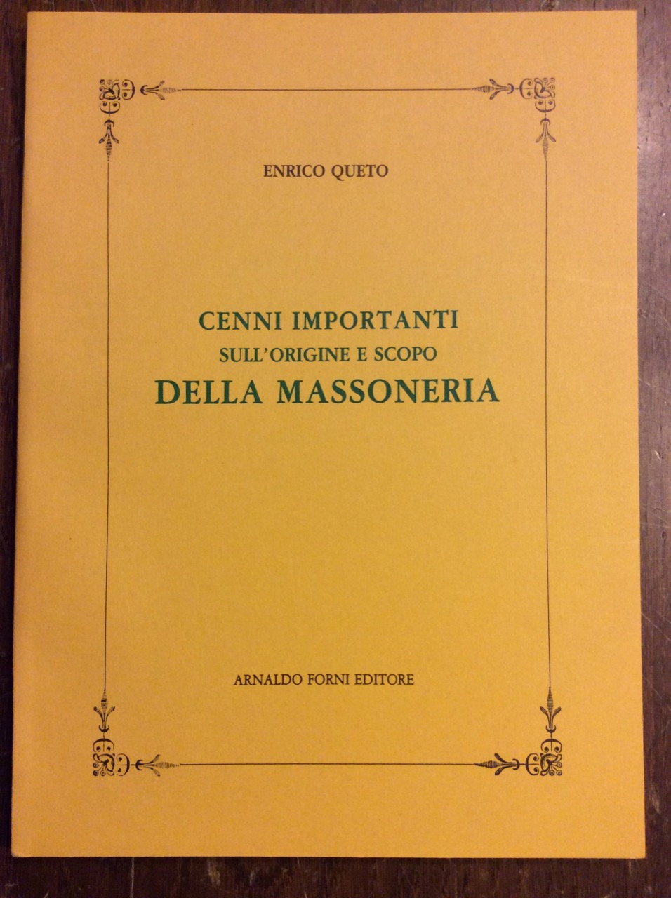 CENNI IMPORTANTI SULL'ORIGINE E SCOPO DELLA MASSONERIA.