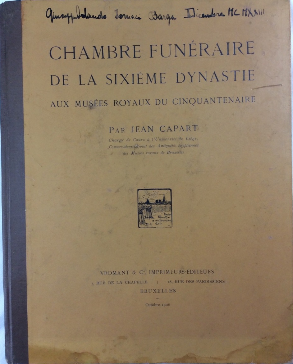 CHAMBRE FUNERAIRE DE LA SIXIEME DYNASTIE. - Aux Musées Royaux …