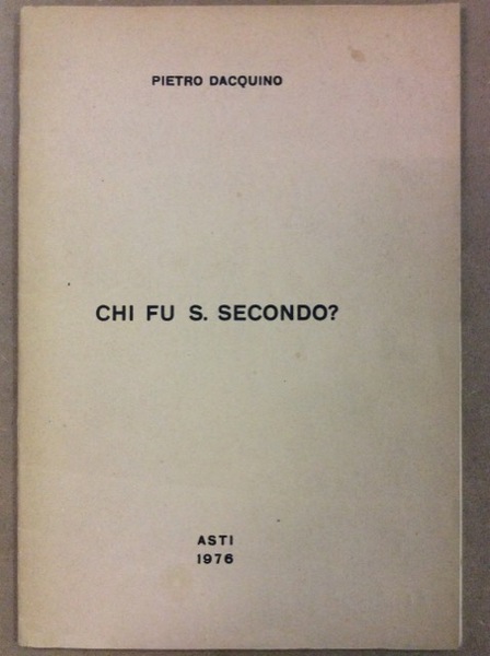 CHI FU S. SECONDO ?