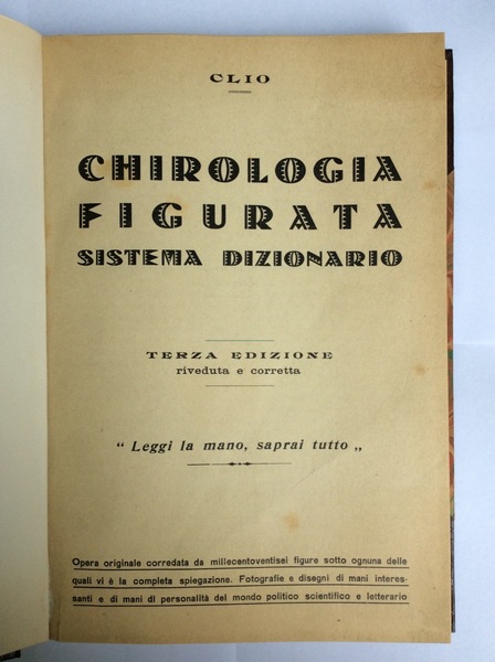 CHIROLOGIA FIGURATA.