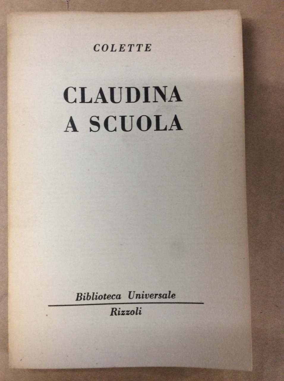 CLAUDINA A SCUOLA.
