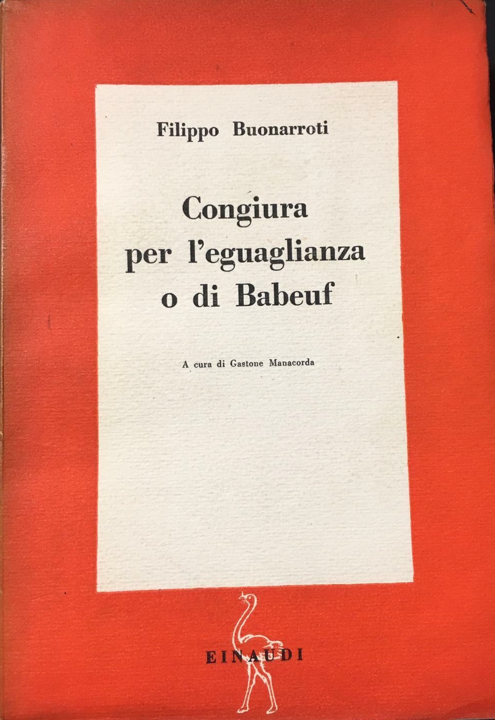 CONGIURA PER L'EGUAGLIANZA, O DI BABEUF.