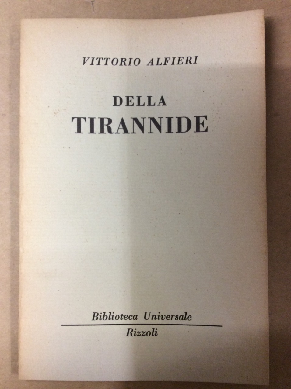 DELLA TIRANNIDE.