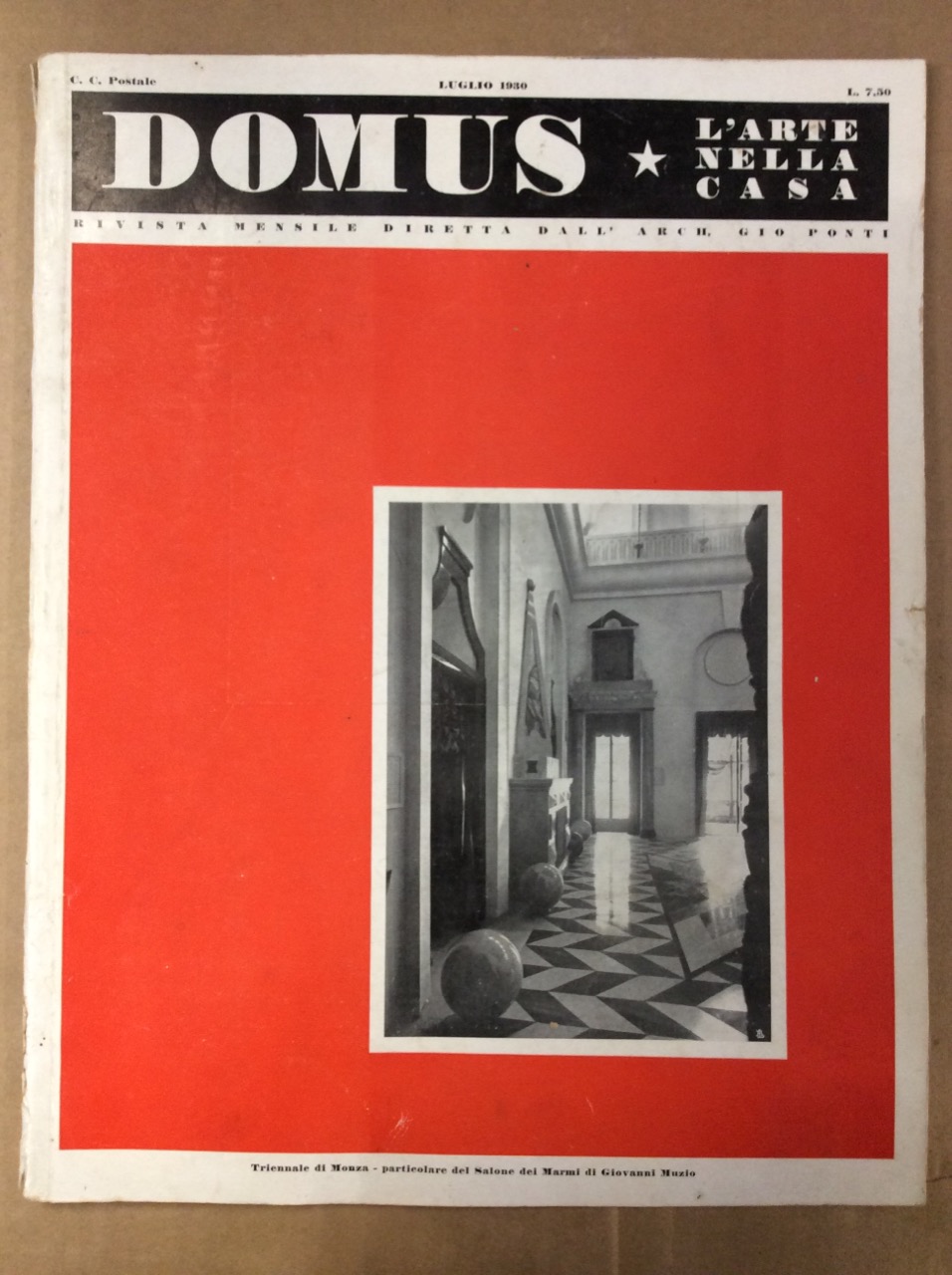 DOMUS. N. 31. Luglio 1930. - L'arte nella casa. Rivista …