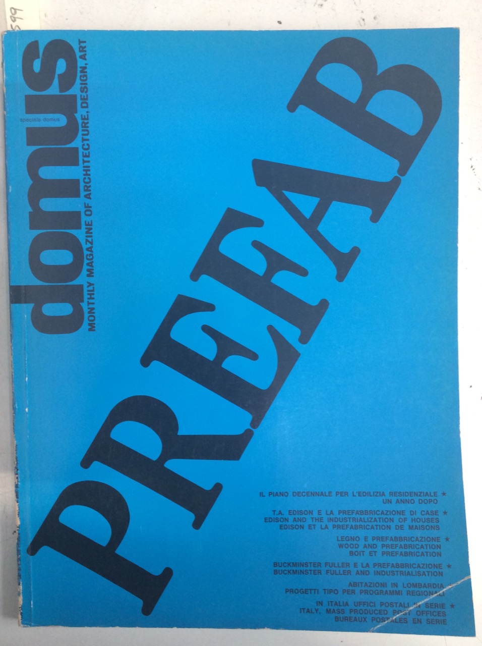 DOMUS PREFAB 3. - Allegato al fascicolo numero 599 della …