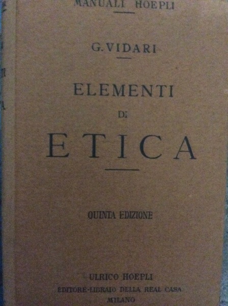 ELEMENTI DI ETICA.