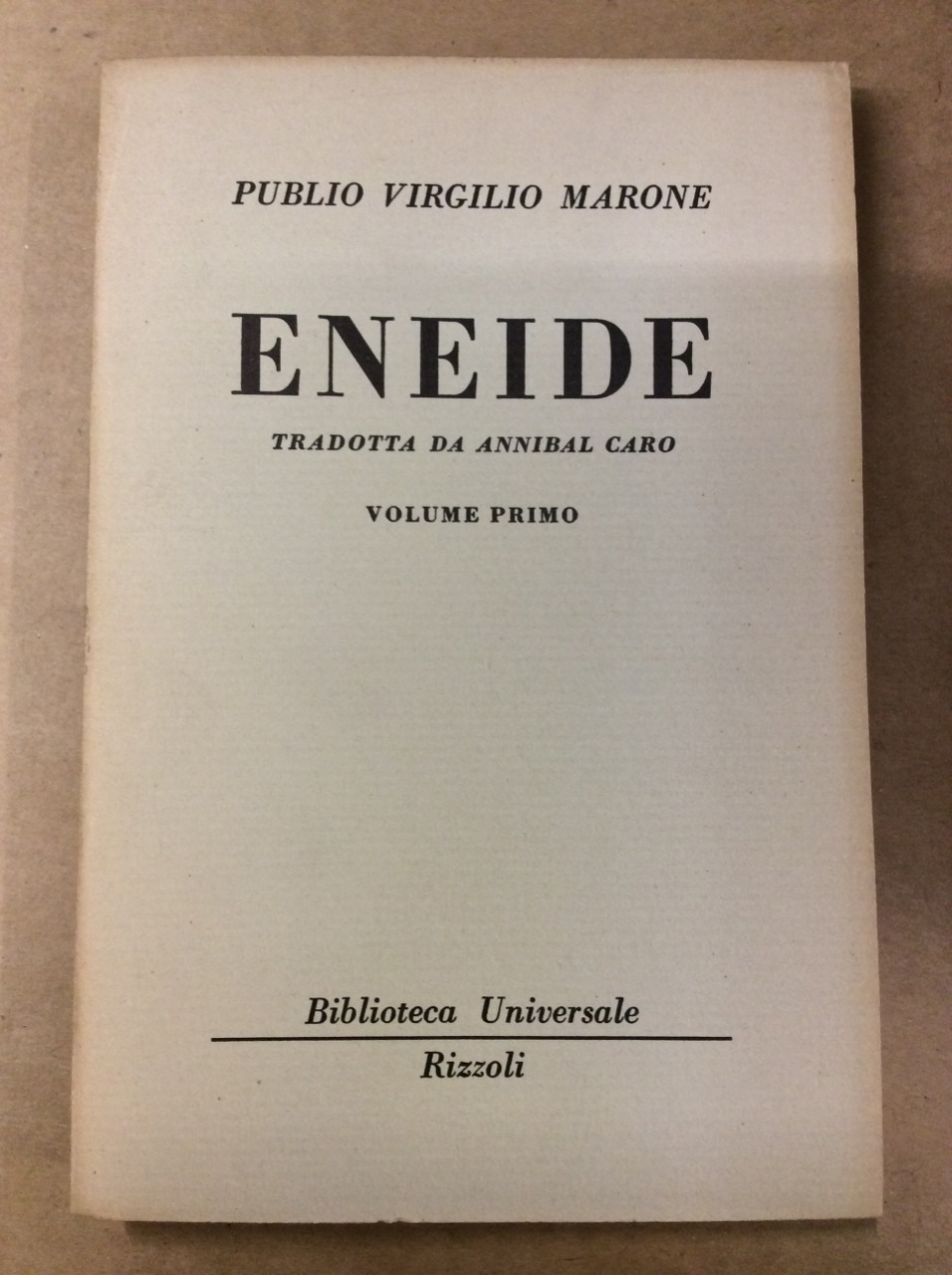 ENEIDE. VOLUME PRIMO.