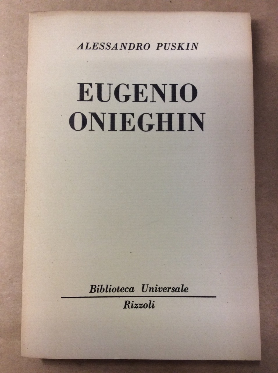 EUGENIO ONIEGHIN.