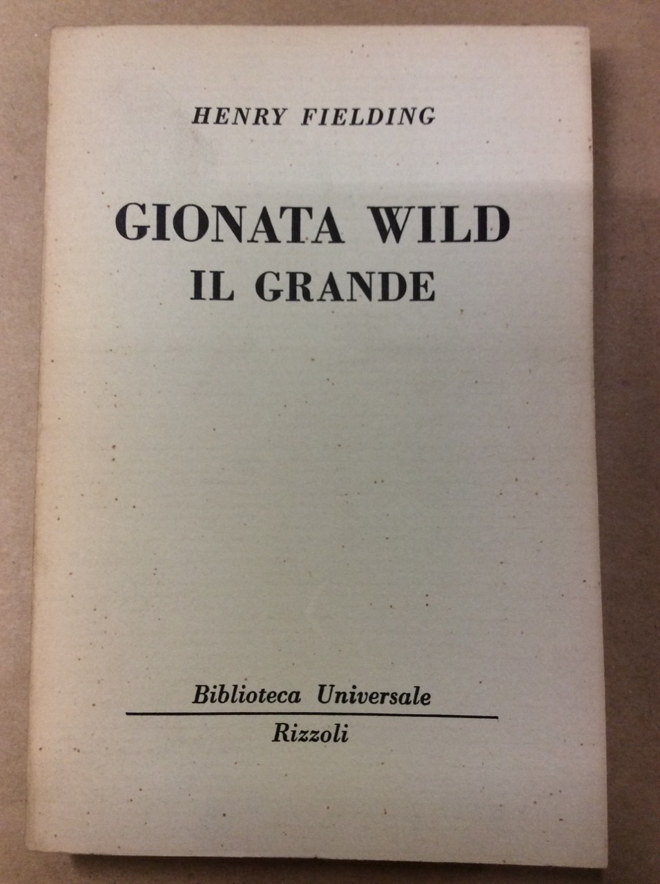 GIONATA WILD IL GRANDE.